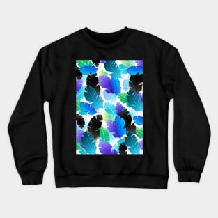 Design with Blue Feathers Crewneck Sweatshirt